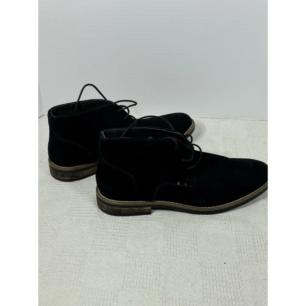 BRUNO MARC‎ Men's Chukka Boots Size 10.5 Black Suede Leather